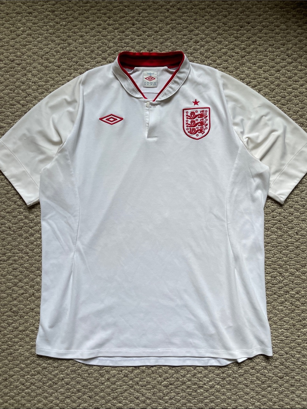 Umbro soccer Team England 2012 kit jersey